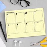 Bialdım Sarı Sayfalar Haftalık Plan Defter - Yellow Page Weekly Planner