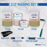 Bianca Stella Boya 2 Lt - Maximo Sıvı Cam 500 Ml Set