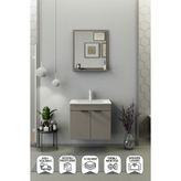 Biani Fix Arya 65 cm Latte Banyo Dolabı