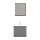 Biani Fix Loft 65 cm Mat Gri Banyo Dolabı