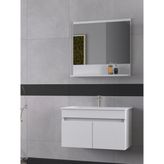 Biani Tome 80 cm Mat Beyaz Banyo Dolabı