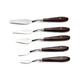 Bianyo Çelik Spatula Metal Spatula 5 Li Set Palette Knıves