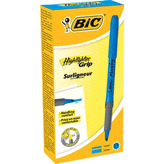 Bic Highlighter Grip 12'li Kutu Mavi Fosforlu Kalem