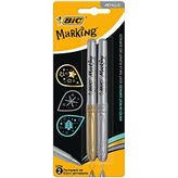 Bic Marking Altın Gümüş 2 Li Permanent Kalem Seti