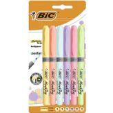 Bic Marking Highlighter Grip Pastel 6 Renk Fosforlu Kalem
