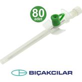 Bıçakçılar Bıçakcılar Branül (İntraket) Yeşil (18G) 80'li Kutu