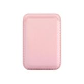 Bideri Magsafe Deri Cüzdan Pembe