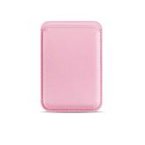Bideri Magsafe Deri Cüzdan Toz Pembe
