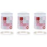 Biev 1100 ml Patchwork 3'lü Kavanoz Seti