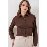 Bigdart 20231 Slim Fit Poplin Gömlek - Kahverengi