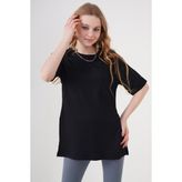 Bigdart 4332 Siyah Örme Kadın T-shirt