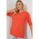 Bigdart 4332 Turuncu Örme Kadın T-shirt