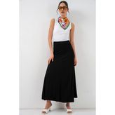 Bigdart Kadın Örme Uzun Etek 8073 - Siyah - 36