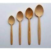 BiGift Şimşir Kaşık Seti, 4 Boy Şimşir Kaşık Takımı, Tahta Kaşık, Ahşap Kaşık
