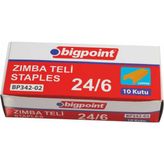 Bigpoint 24/6 Sarı Zımba Teli 10'Lu