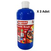 Bigpoint Akrilik Boya 500 Gram Mavi x 3 Adet