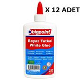 Bigpoint Beyaz Tutkal 250 Gram X 12 Adet