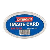 Bigpoint BP676 İğneli Oval Şeffaf 10'lu İsimlik