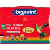 Bigpoint BP741 12 Renk Çantalı Pastel Boya