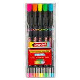 Bigpoint BP911-05 Cep Tipi 5'li Set Fosforlu Kalem