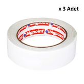 Bigpoint Çift Taraflı Bant 38 mm x 25 M x 3 Adet