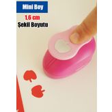 Bigpoint Elma Şekilli Mini Boy 1.6 cm Şekilgeç