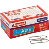 Bigpoint Nikel Ataş No:3 (28MM) x 10 Adet - Metalik