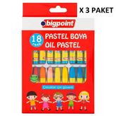 Bigpoint Pastel Boya 18 Renk X 3 Adet