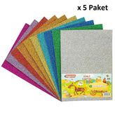 Bigpoint Simli Karton A4 Karışık 10 Renk X 5 Paket