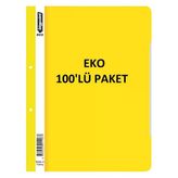 Bigpoint Telli Dosya Eco Sarı x 100 Adet