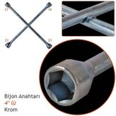 Bijon Anahtarı Krom 4lü