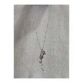 bijoux uniques aşkın simgesi H harfli çelik lale kolye