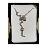 bijoux uniques Çelik ay&güneş D harfli kadın kolye
