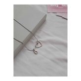 bijoux uniques Kalpli Ö Harfli Çelik Kolye