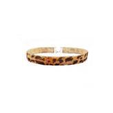 BijuStore Leopar Desen Kadın Choker Tasma Kolye
