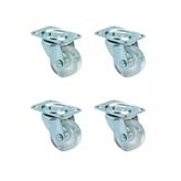 Bilyalı Teker 28Mm Metal Taban 4 Adet Şeffaf