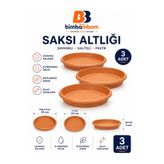 bimbambom Plastik Saksı Tabağı 24 Cm 3 Adet