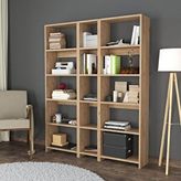 Bimossa Robin Üçlü Kitaplık 126 cm - Meşe