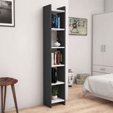 Bimossa W1030 Hüma 28.6 cm Antrasit/Beyaz Kitaplık
