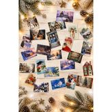 Bimotif 24lü Simli Karışık Yılbaşı Kartpostal Seti