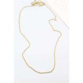 Bin1çeşit Çelik Zincir Kolye - 45 cm - Altın