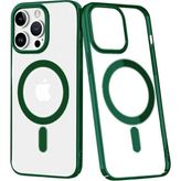 Bin1çeşit iPhone 14 Pro Max Kılıf Element Magneticsafe Sert Kapak - Köknar Yeşili