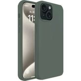 Bin1çeşit iPhone 15 Plus Kılıf First Silikon - Koyu Yeşil