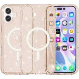 Bin1çeşit iPhone 16 Plus Kılıf Star Magsafe Kapak - Turuncu
