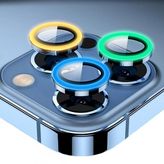 Binano iPhone 12 Pro Max Fosforlu Mavi Kamera Koruyucu