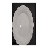 BİODATA 6 ADET 21x14 cm Melamin Kırılmaz Kayık Salata Tabağı Servis Tabağı Yemek Meze Tabağı