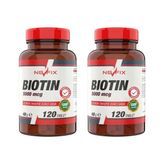 Biotin 5000 Mcg (2 Kutu) 120 Tablet