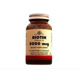 Biotin 5000 Mg - 50 Bitkisel Kapsül - Aromasız