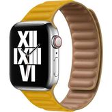 BİPOWER Apple Watch 38-40mm KRD14 Deri Kordon Sarı