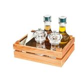 Biradlı GRV-2415 Ahşap Kasalı 5'li Set